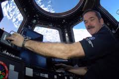 Space Commander Hadfield — floating peanuts